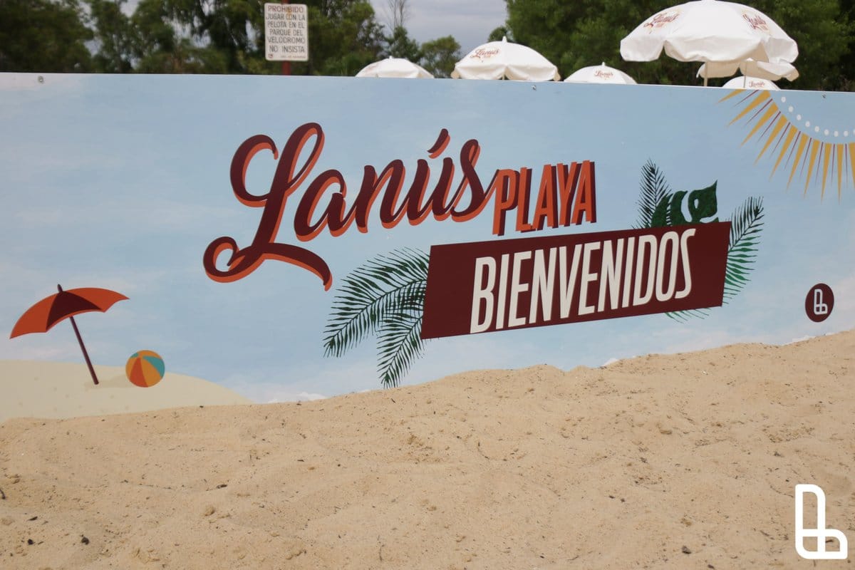 Lanús inauguró su "playa" para disfrutar del verano