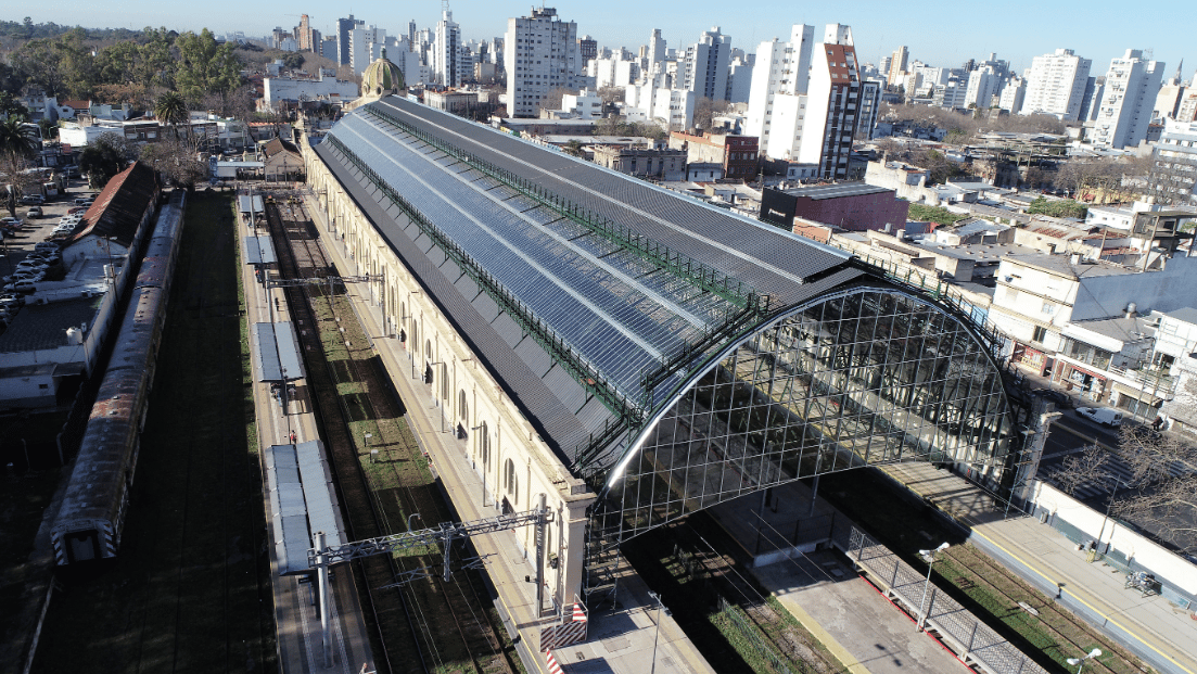Estación La Plata: Anuncian que la renovación de los techos estará lista para noviembre