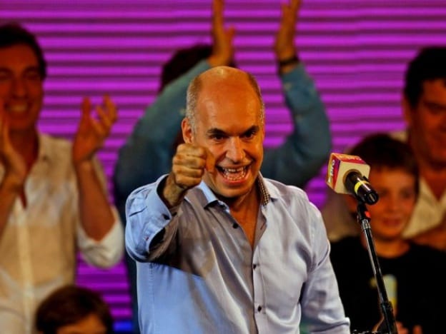 Sin Macri en el escenario, Rodríguez Larreta celebró su triunfo en las elecciones porteñas