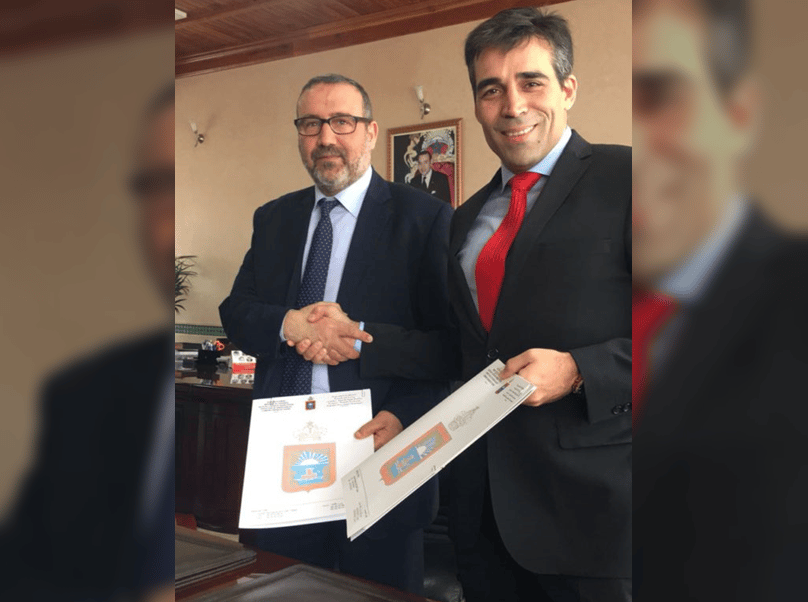 Intendente de Necochea firmó en Marruecos un memorándum con la ciudad de Tánger