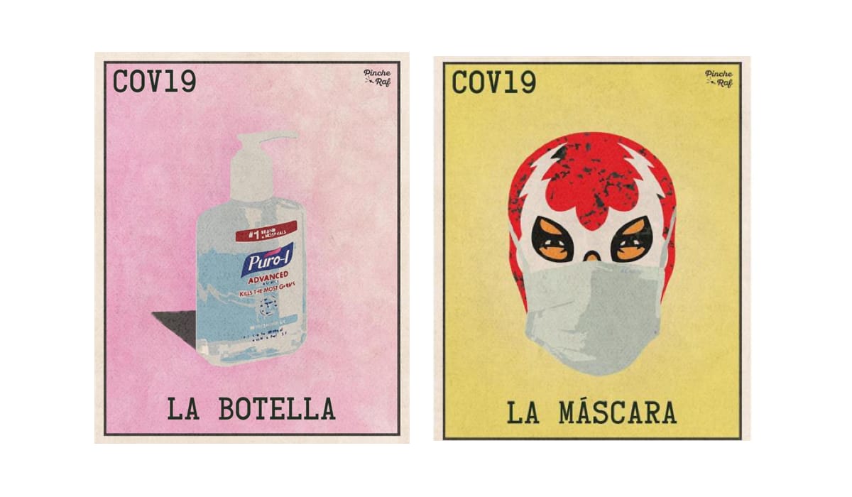 Humor e ingenio: el artista Rafael Gonzales Jr. diseña una lotería del COVID-19