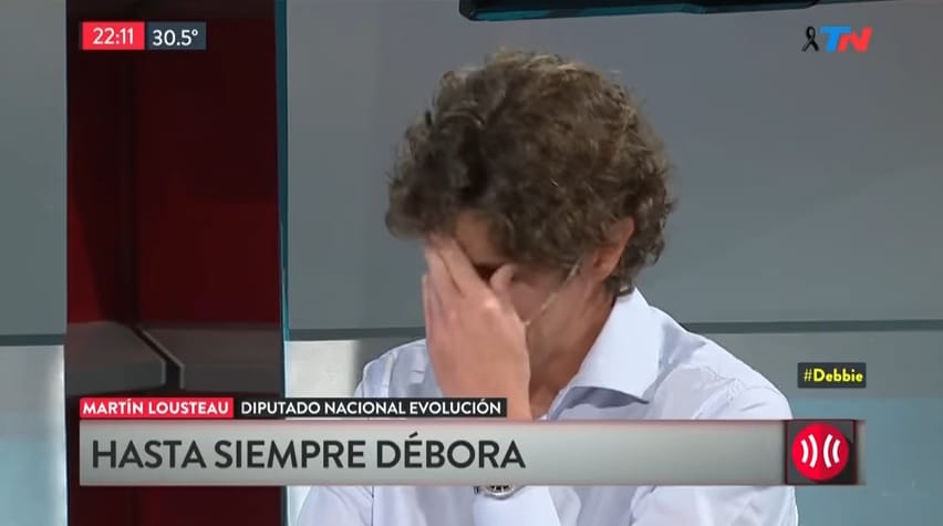 El llanto desgarrador de Martín Lousteau al recordar a Débora Pérez Volpin en televisión