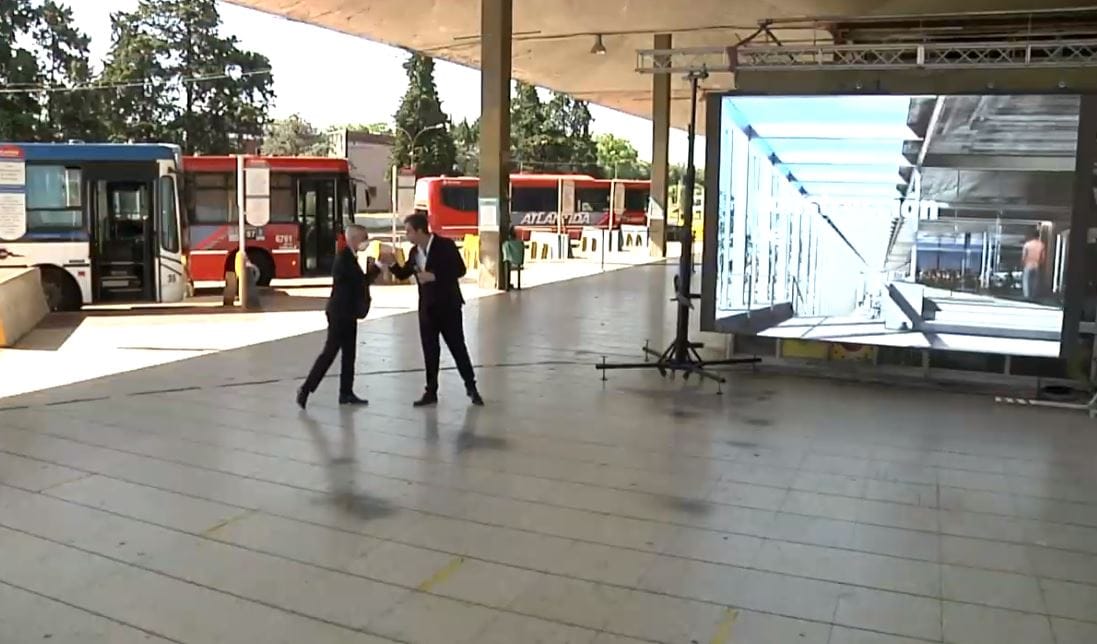 Luján: Meoni y Boto anunciaron la remodelación y puesta en valor de la terminal de ómnibus