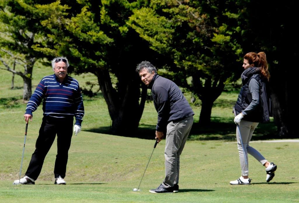 El expresidente Mauricio Macri se fue a jugar al golf a Tandil