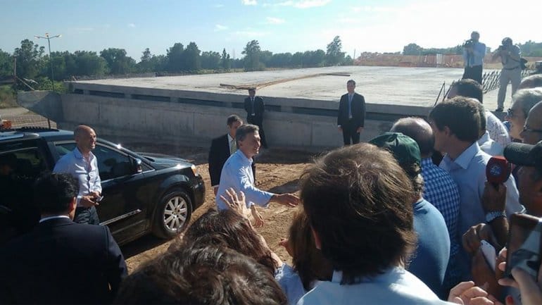 Macri visitó Exaltación de la Cruz y prometió obras para la Provincia