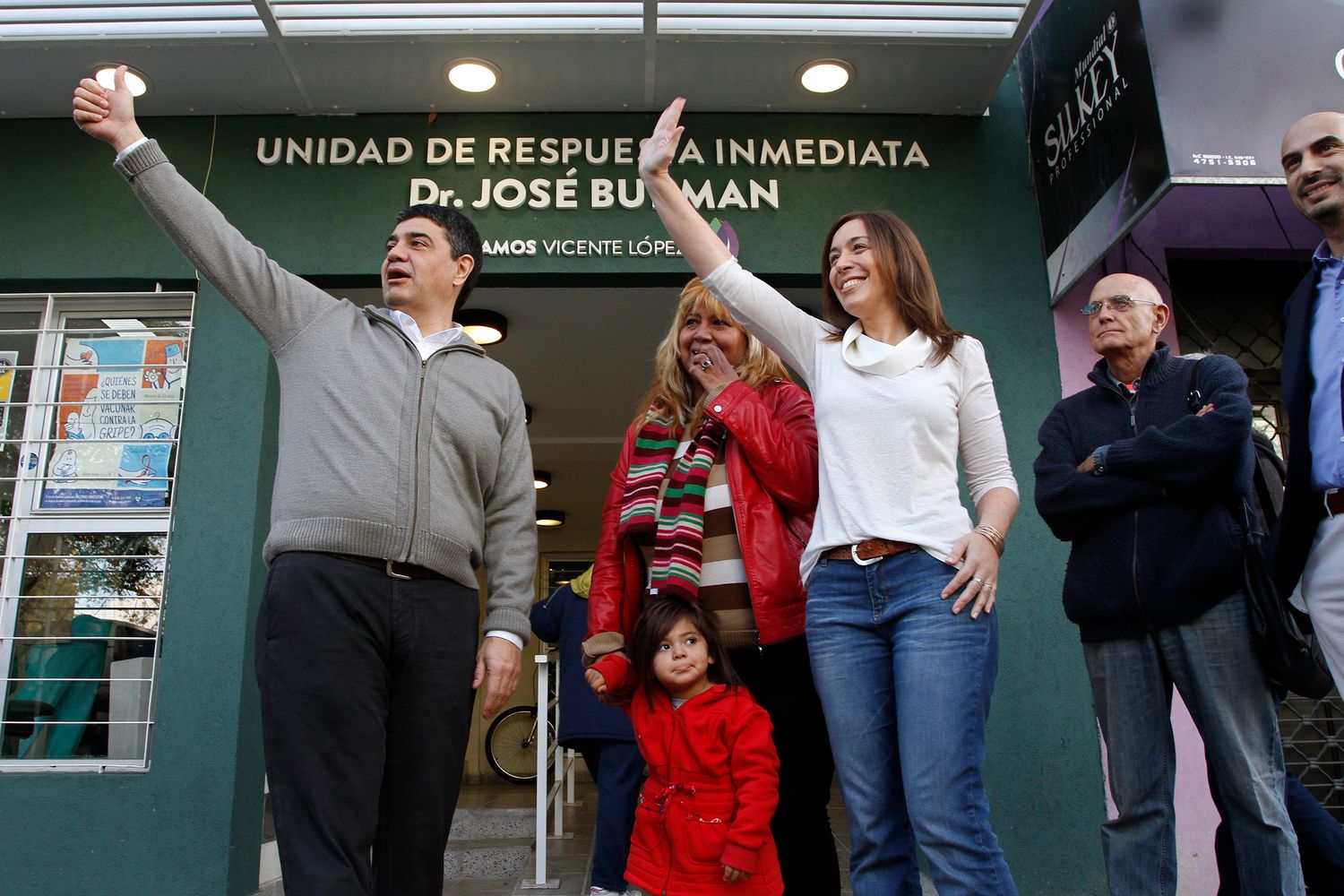 Vidal y Jorge Macri recorrieron un centro de salud en Vicente López