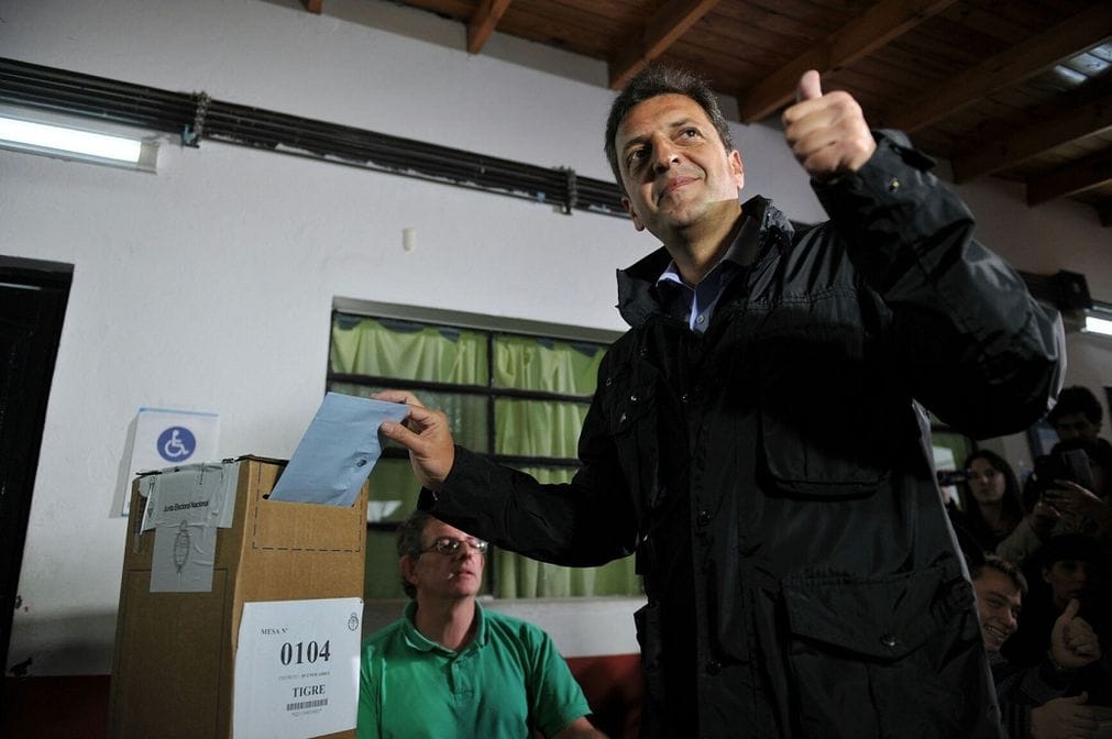 Votó Massa en Tigre: "Hoy termina una etapa y comienza otra nueva"