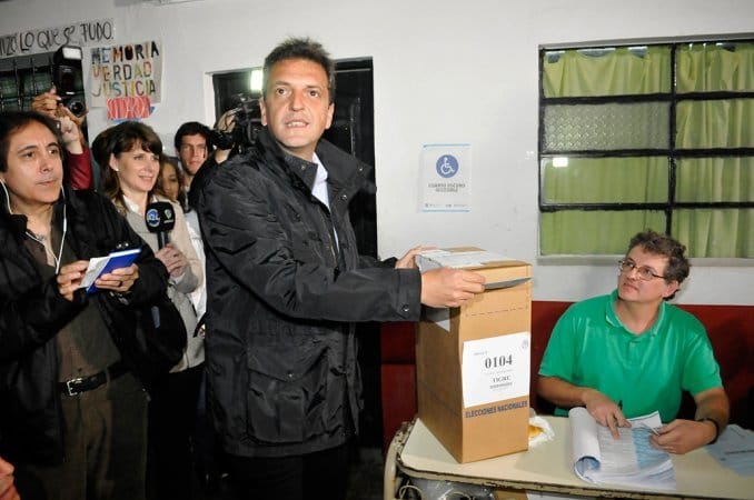 Votó Massa en Tigre: "Hoy empieza la segunda etapa"