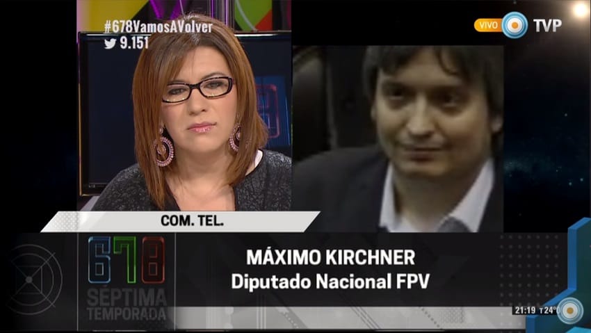 Terminó 678 y Máximo Kirchner atacó a Macri: Habló de "CEO fascismo"