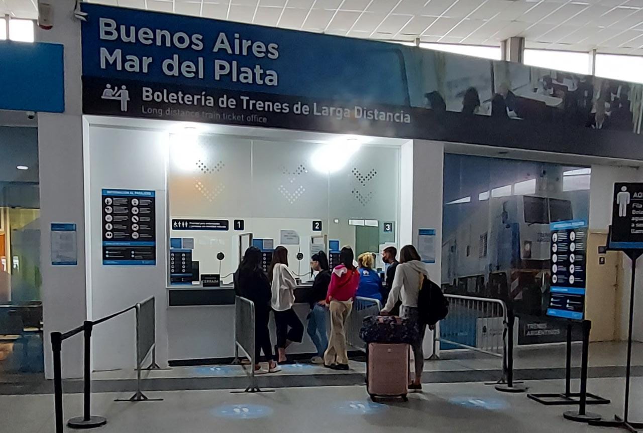 Habilitan la venta de pasajes de tren para marzo con destino a Mar del Plata, Bahía Blanca y Pinamar