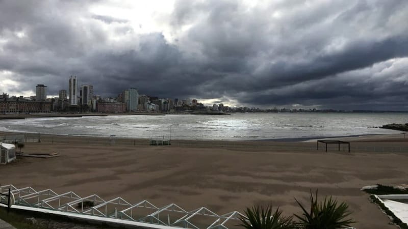 Alerta meteorológica para Mar del Plata por ráfagas de hasta 80 kilómetros