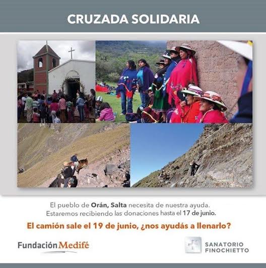 Fundación Medifé: Campaña para damnificados en la inundación en Salta