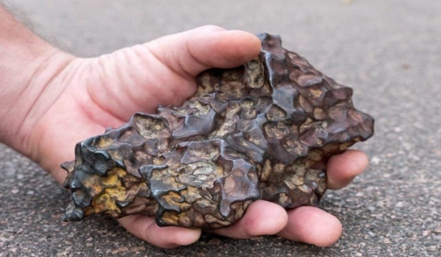 Vecino de Necochea halló un fragmento de Meteorito que se exhibe en el Museo de Ciencias Naturales