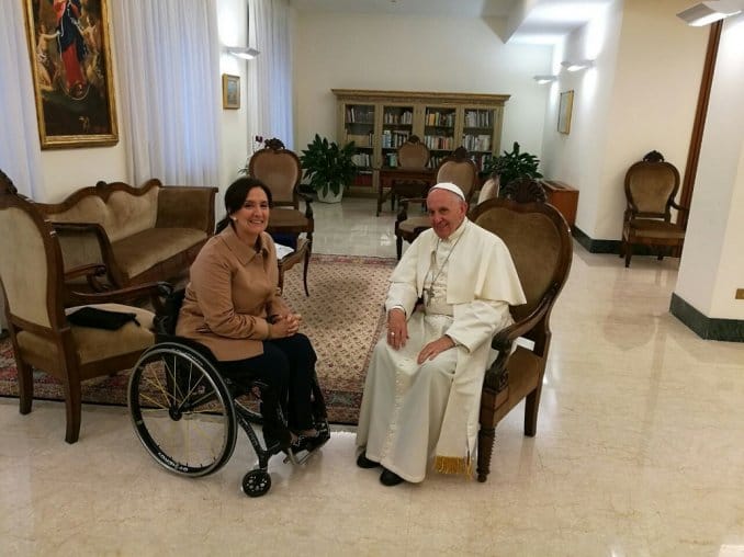 El Papa Francisco recibió a Gabriela Michetti en el Vaticano