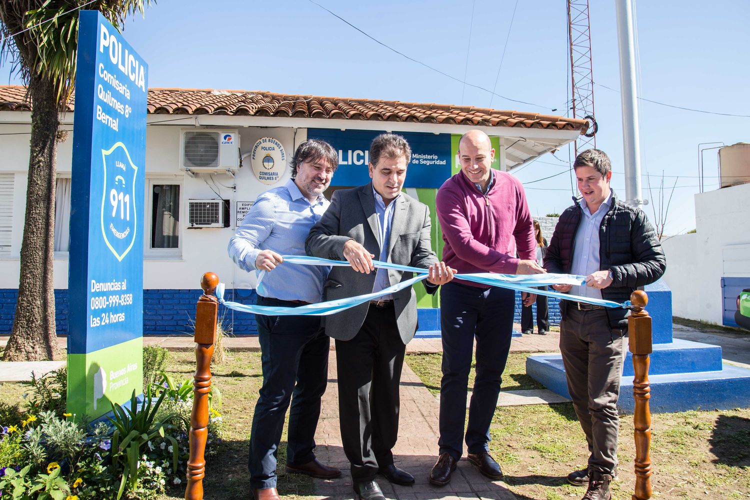 Ritondo y Molina inauguraron refacciones de la Comisaría Octava de Bernal