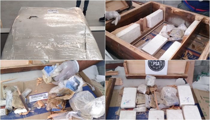 Traían cocaína escondida en mueble: Hay ocho detenidos