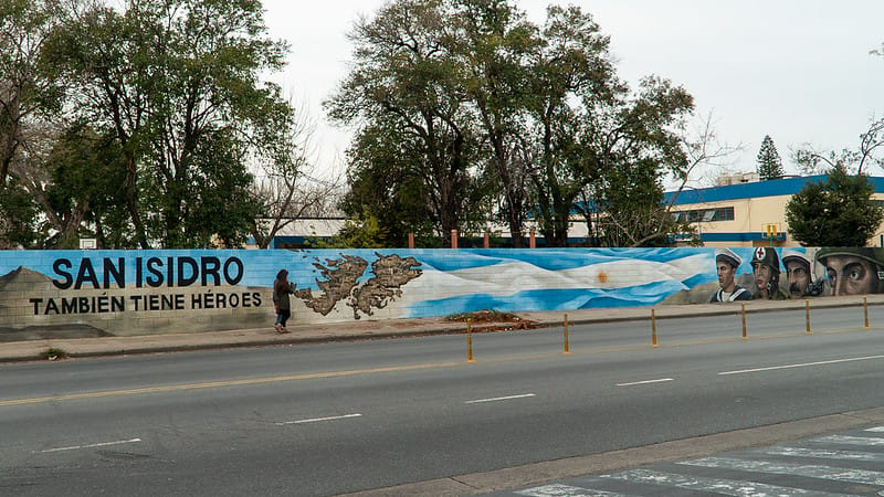 San Isidro: Se inauguró mural en homenaje a excombatientes de Malvinas