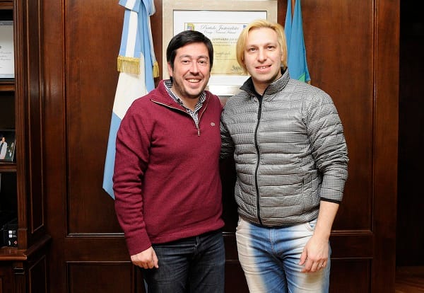 Malvinas Argentinas: Nardini recibió al campeón del Mundial de Tango