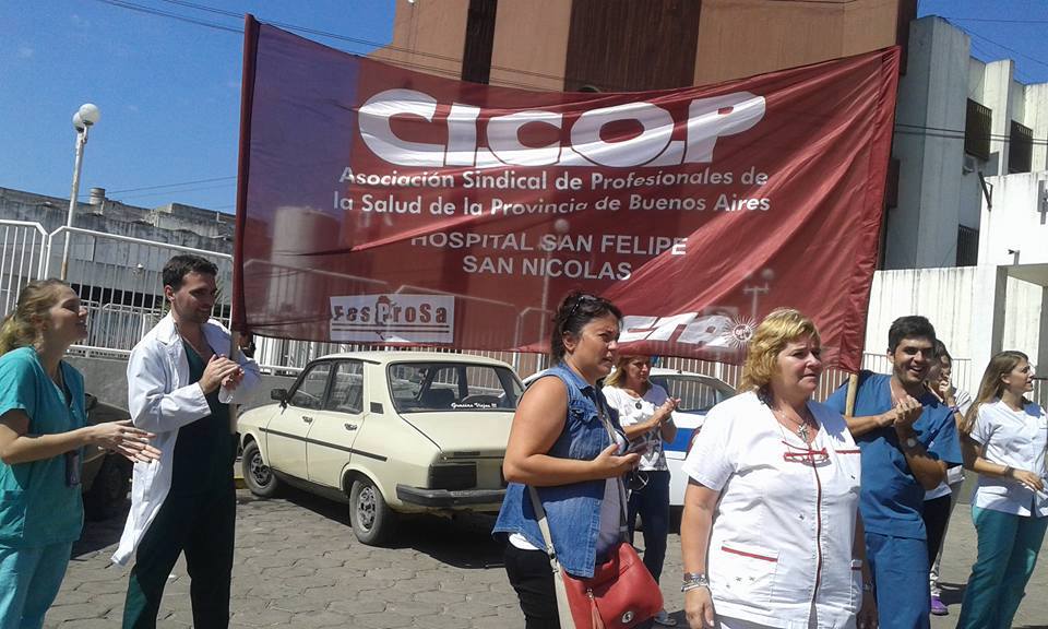 Paro de 24 horas y movilización en los 80 hospitales de la provincia de Buenos Aires