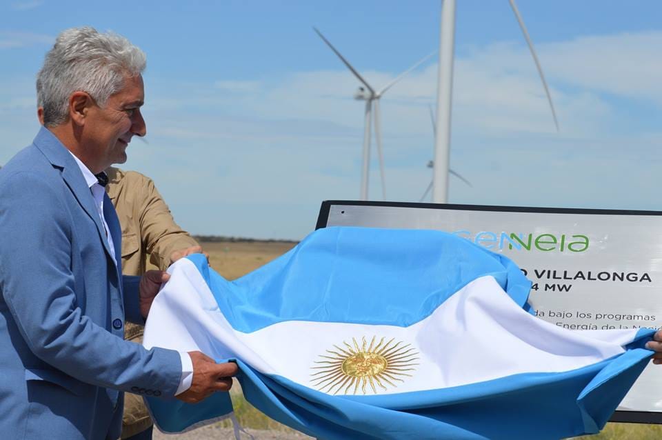Inauguraron el Parque Eólico Villalonga en Patagones