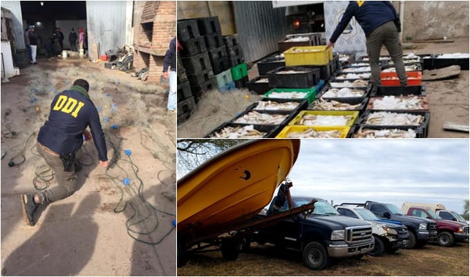 Pehuajó: Allanaron a dos hermanos por pesca ilegal y lavado de activos