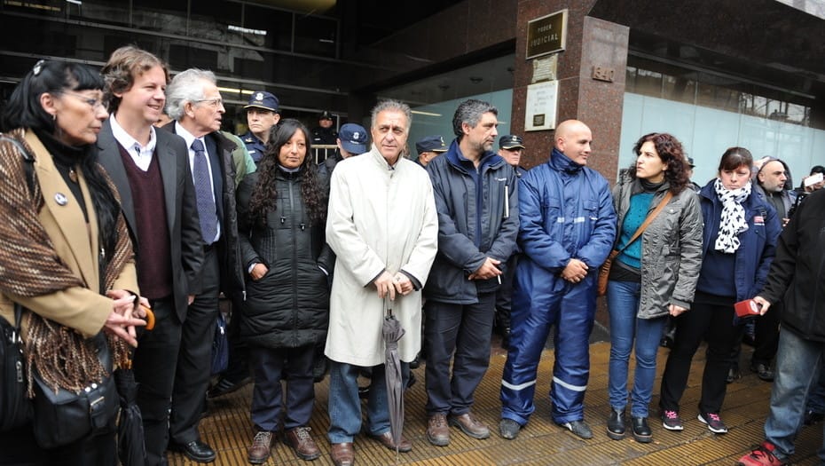 Movilización de trabajadores de PepsiCo a los tribunales de San Isidro 