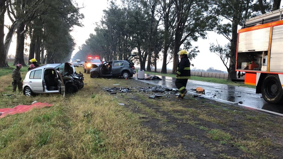 Choque fatal en Ruta 8 en Pergamino: Tres muertos
