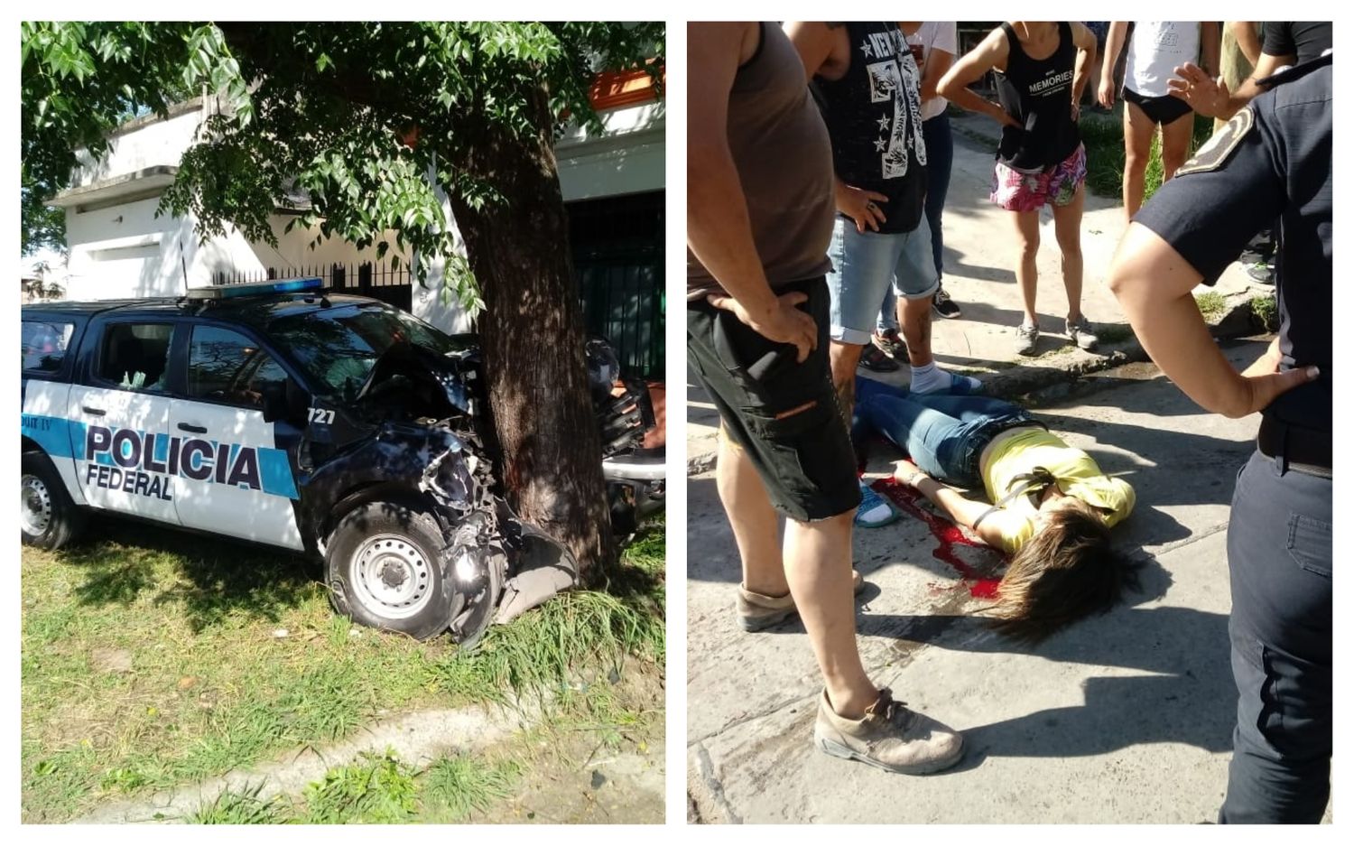 Perseguían motochorros y atropellaron a una mujer y su hijo en Lanús: Están graves