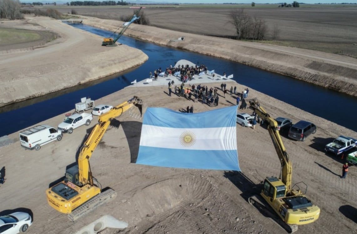 Coronel Suárez: Inauguraron obra hidráulica más importante del sudoeste de la Provincia