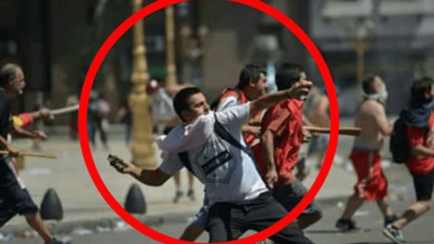Desafectaron a policía bonaerense que participó y tiró piedras en protesta por la Reforma previsional