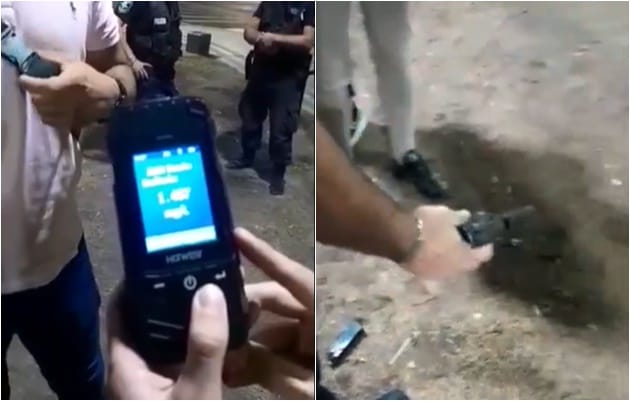 Dos policías "la hicieron completa" en La Plata: Borrachos en moto, sin casco y uno de ellos, armado