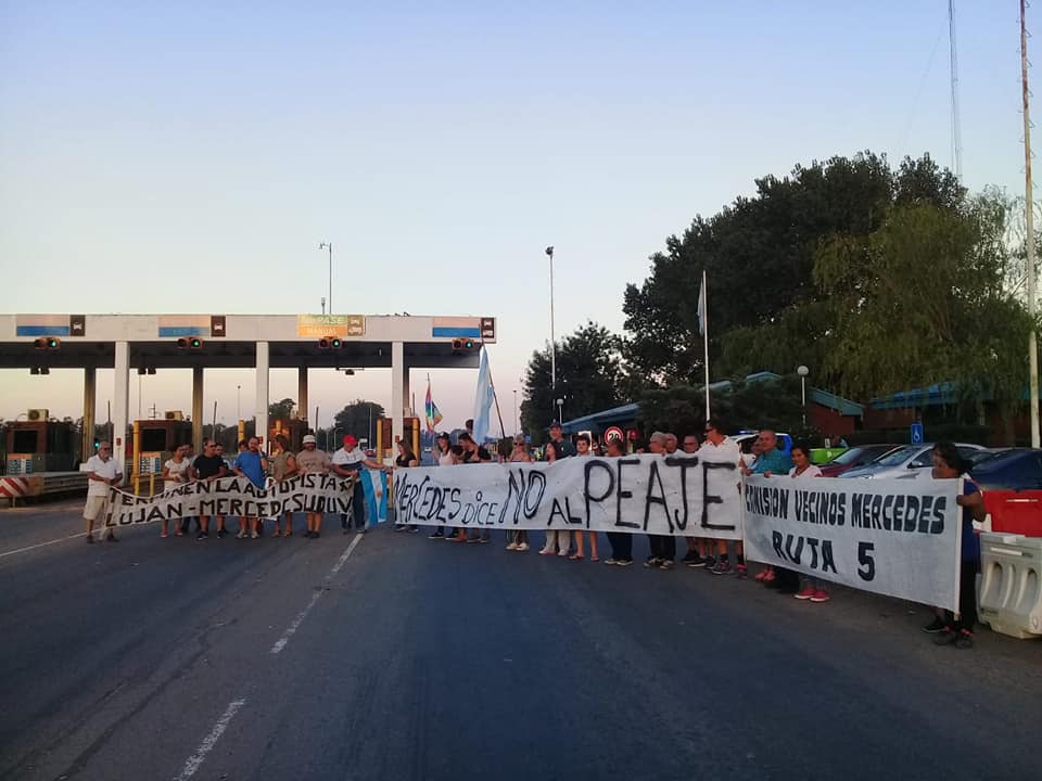 Mercedes: "Marcha Patriótica" contra el peaje