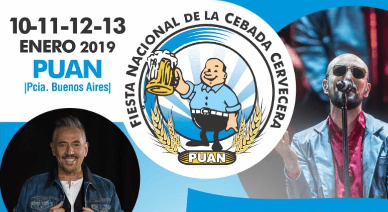 Fiesta Nacional de la Cebada Cervecera 2019 en Puán hasta el 13 de enero