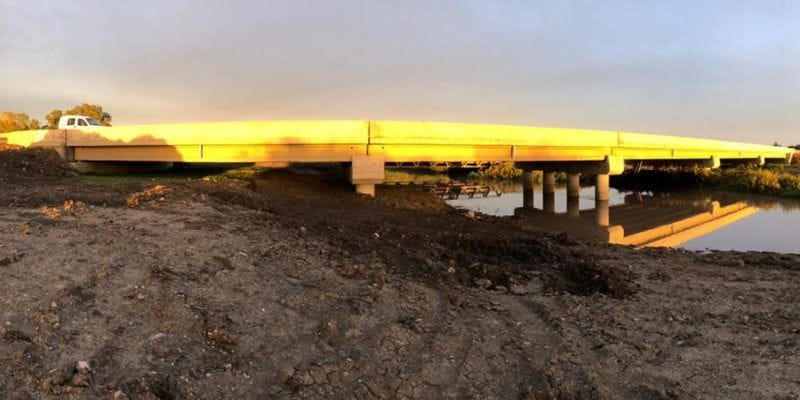 Dolores: Habilitaron el puente del Canal A en la Ruta 11