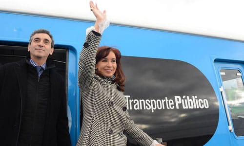 Cristina y Randazzo ponen en marcha siete trenes nuevos del Ferrocarril Sarmiento