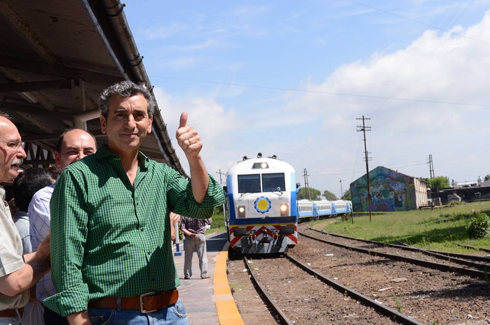 Chascomus: Randazzo recibió el primer tren de fin de semana que llega desde Capital Federal