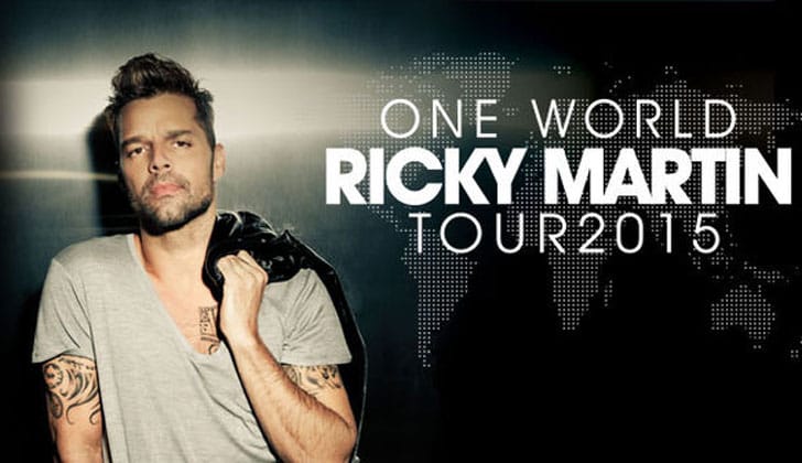 Ricky Martin tiene previstos 10 shows en el país