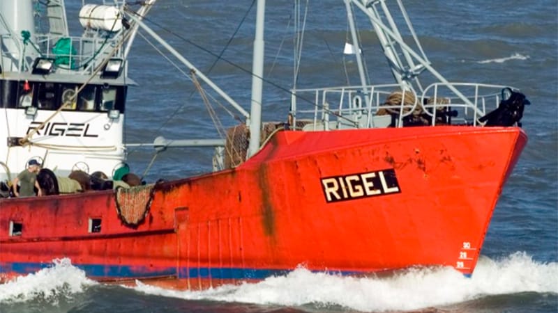 Hallaron hundido el buque pesquero Rigel, que naufragó en Chubut