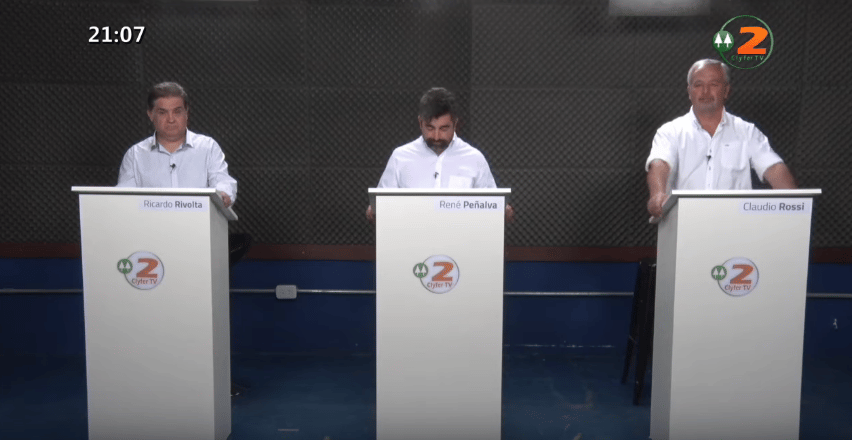 Debate de candidatos a intendente en Rojas: Los postulantes debatieron obligados por ordenanza