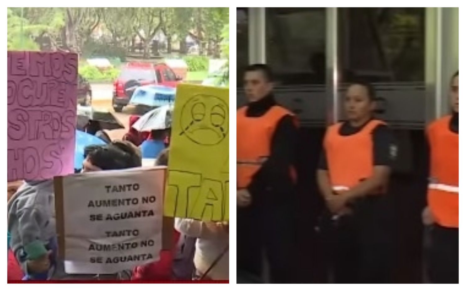 Ruidazo contra el tarifazo frente a la municipalidad de Esteban Echeverría: "No se puede vivir así" 