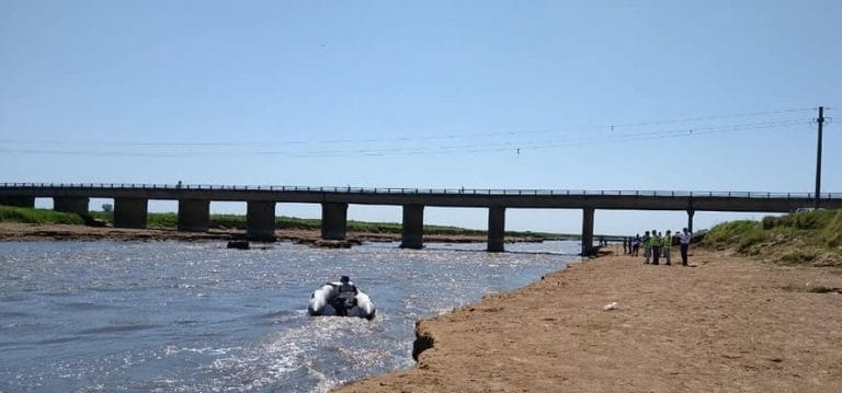 Corte en Ruta 3 por reparación del puente sobre el Río Salado entre Monte y Las Flores
