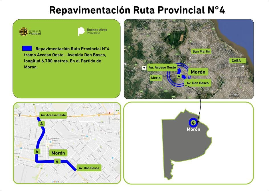 Provincia licitó obras de repavimentación para la Ruta Provincial 4