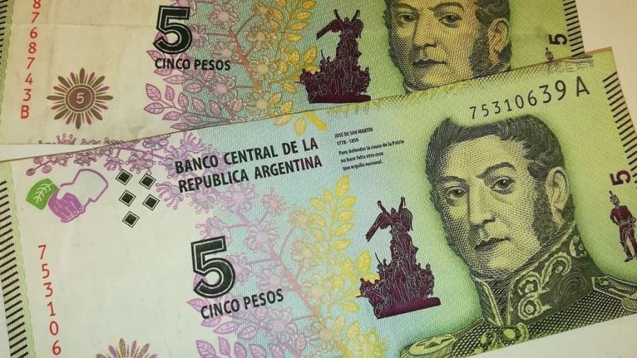 Últimos días de circulación para el billete de 5 pesos con la figura de San Martín