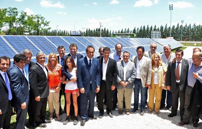 Brandsen: Scioli inauguró el primer parque solar de la Provincia