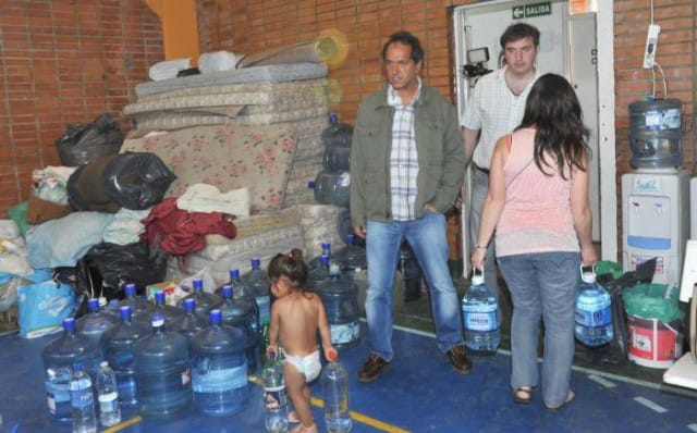 Scioli sobre la inundación en Luján: "Sin las obras, habría dos metros más de agua"