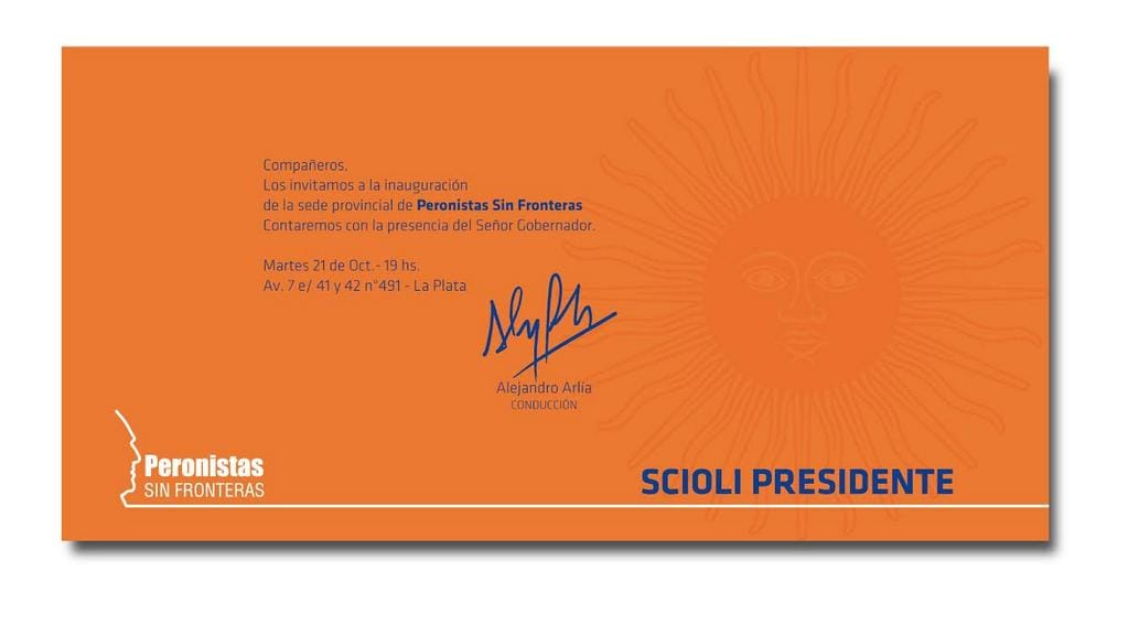 Arlía y Scioli inauguran local de Peronismo Sin Fronteras