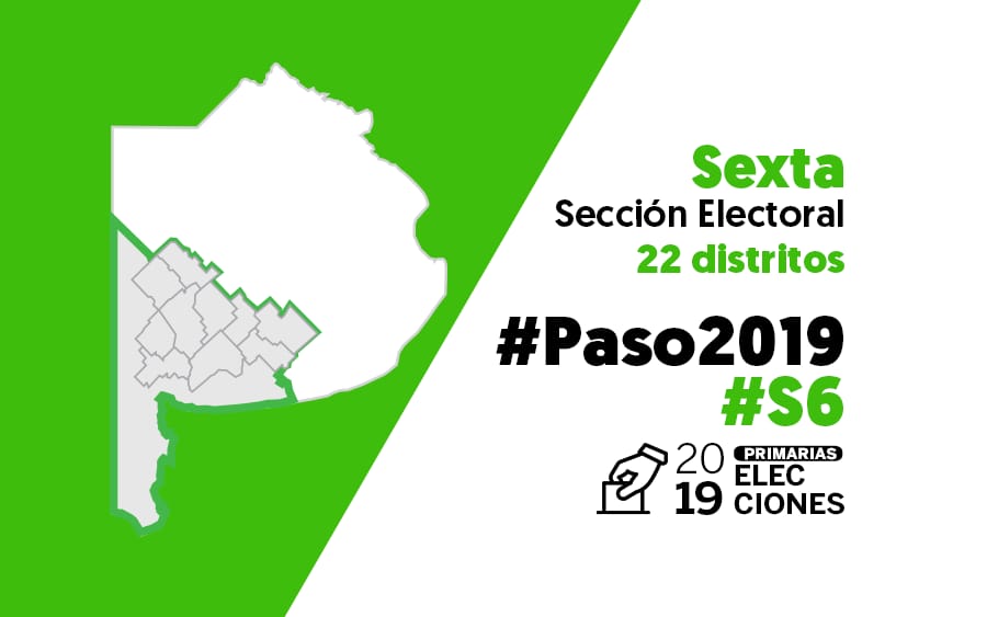 Elecciones PASO 2019: La Sexta Sección vota senadores, intendentes, concejales y consejeros escolares