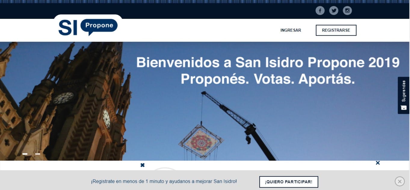 A través de una web invitan a los vecinos a proponer proyectos para mejorar San Isidro