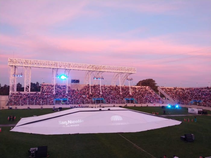 Apertura del Estadio único de San Nicolás con show para 22 mil espectadores