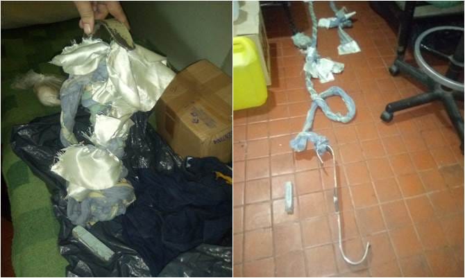 Intentaron fugarse dos presos de la cárcel de San Nicolás con una soga artesanal hecha con sábanas